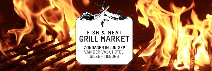 fish & meat market: grillen op houtskool!
